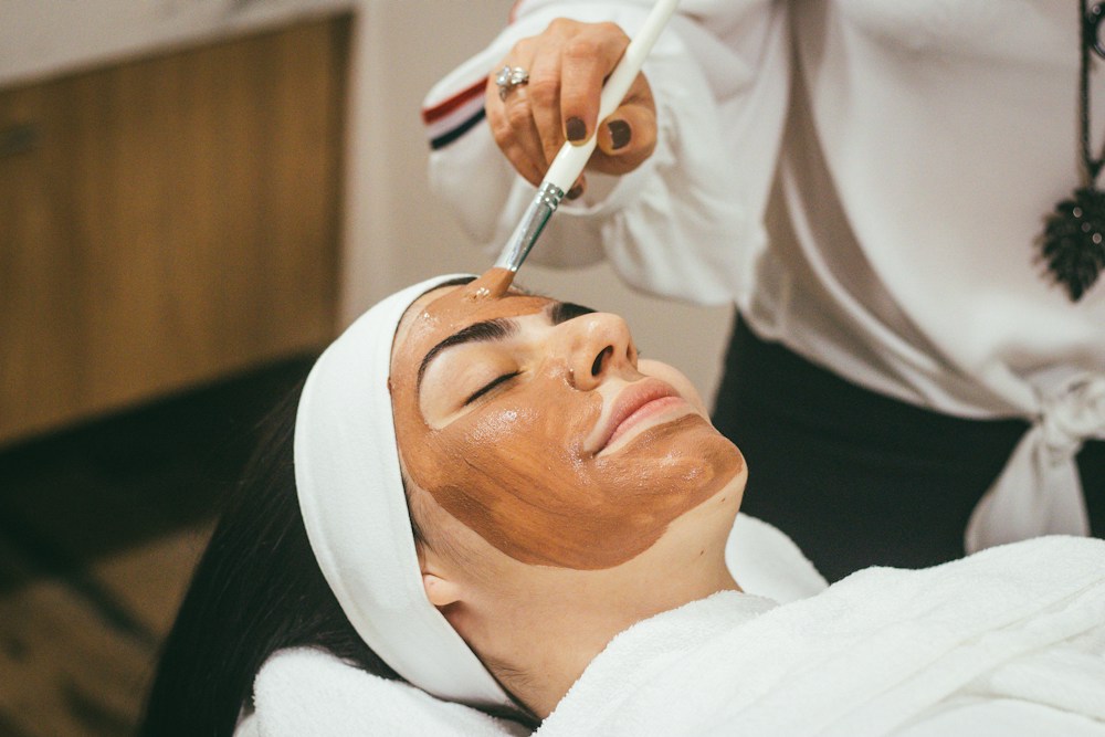 Illustrative soothing facial treatment
